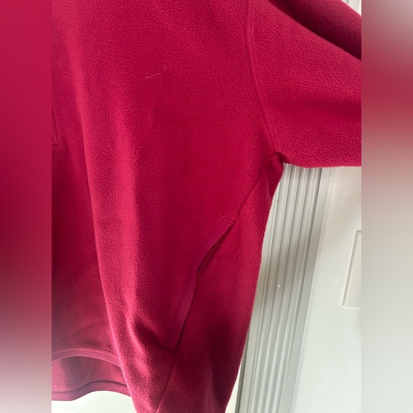 Lululemon Men's Red Oversized Quarter-Zip Fleece Sweater size large athletic - Picture 10 of 14